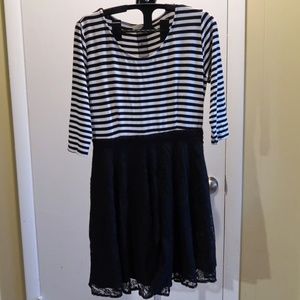 Black & White Striped Dress